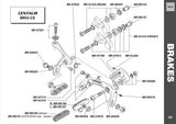 NOS/NIB Campagnolo Centaur #BR02-CE dual pivot brake calipers from 2002/03