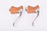 NOS Suntour Cyclone #CB-7200 brake lever set with brown ergonomical hoods from the 1980s