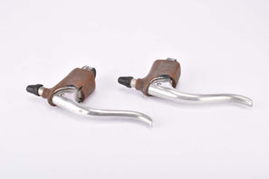 Universal Mod. 61 / 68 non aero Brake Lever Set from the 1960s - 1970s with brown hoods