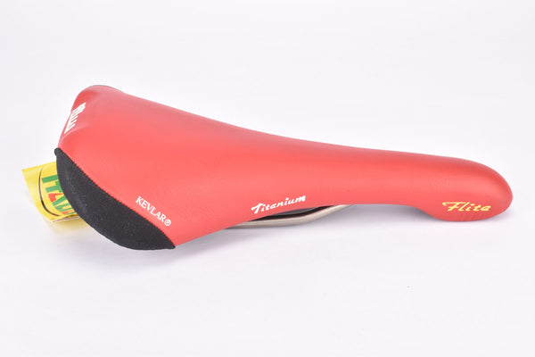 NOS/NIB Red Selle Italia Titanium Flite Kevlar Saddle from 1998