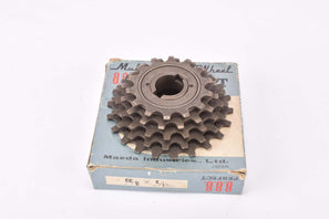NOS/NIB Suntour (Maeda) 8.8.8. Perfect  5-speed Freewheel with 14-22 teeth and english thread from 1972