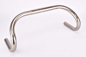 NOS Litech Titanium grey anodized single grooved Aluminum Handlebar in size 43cm (c-c) and 25.4mm clamp size
