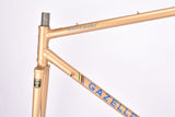 Champagne (Gold ish) Gazelle Champion Mondial AB-Frame frame set in 52.5 cm (c-t) / 51 cm (c-c) with Reynolds 531c tubing and Campagnolo drop outs from 1983
