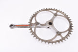 Smutny 2-arm double fluted cottered chromed steel crankarm right drive side with 46 teeth in 175 mm from the 1930s - 1940s (Zweiarm Kurbel)