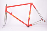 Chesini X-Uno frame set in 56 cm (c-t) / 54.5 cm (c-c) with Columbus SL-SP tubing and Campagnolo dropouts from the 1980s