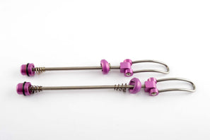 purple anodized Odyssey Svelte Titanium MTB skewer set from the 1990s