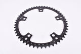 NOS Sugino Super Mighty Competition black anodized drilled Chainring Set with 51 / 47 teeth and 144 mm BCD from the 1970s - 1980s