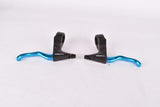 NOS blue anodized Tektro flatbar cantilver Brake Lever Set from the 1990s