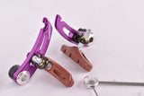 NOS purple anodized Tektro extra light weight #865a Cantilever Brake Set from the 1990s