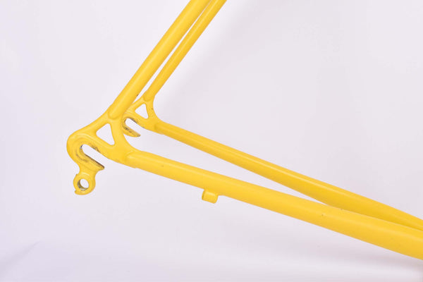 Yellow Fausto Coppi vintage road bike frame in 57 cm (c-t) / 55 cm