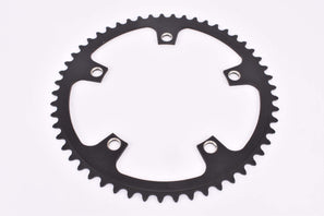 NOS black anodized Gipiemme Azzurro Chainring with 53 teeth and 144 mm BCD from the 1980s