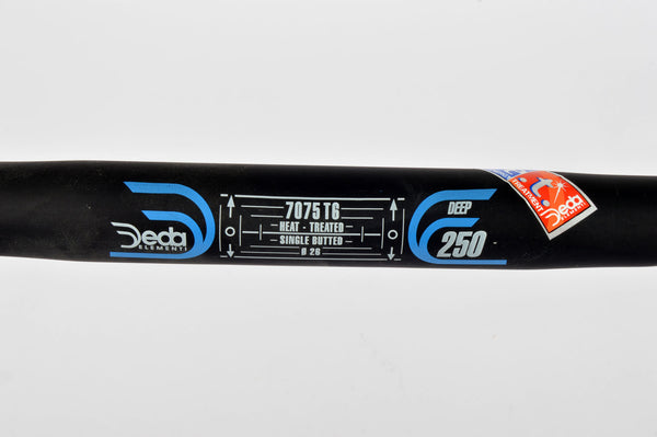 パーツ deda 7075 T6 triple butted handlebar NEW Deda Deep 250 black Handlebars 44cm with 26.0 clampsize from