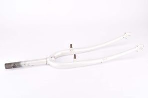 28" Pearl White Trekking Steel Fork with Eyelets for Fenders, Rack and Low Rider