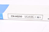 NOS/NIB Shimano Genuine Parts #CN-HG50 Hyperglide (HG) Narrow Type Chain in 1/2" x 3/32" with 116 links from the 1990s