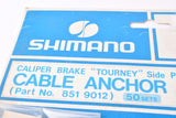 NOS Shimano Tourney #8519012 brake cable clamp bolt, washer and nut (3 sets)