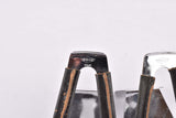 NOS REG Special "mini" leather covered chromed steel half toe clip set