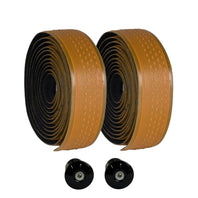 VeloOrange Rubbery Handlebar Tape in black, white, brown