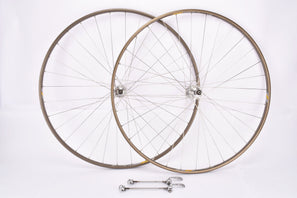 28" (700C) 6-speed / 7-speed Campagnolo Record #1034 Wheelset with Victory Crono Hardox Tubular Rims from the 1980s