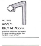 3 ttt Mod. 78 Record Strada Stem in size 80mm with 26.0mm bar clamp size from the 1970s - 80s