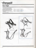 NOS Campagnolo #0110056 Alloy Toe Clips in size M from the 1980s
