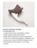 Campagnolo Athena #BL-02AT CG Brake Lever Set from the 1990s with white hoods