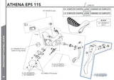 NOS/NIB Campagnolo Athena #EC-AT047EPS 11-speed right Brake Lever Blade from the 2010s