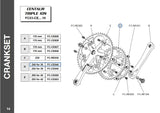 NOS Campagnolo Centaur #FC-CE040 10-Speed Chainring with 40 teeth and 135 BCD from the 2000s - 2010s