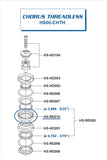 Campagnolo Chorus #HS00-CHTH 1" Headset Top Bearing Cup #HS-RE010 from the 2000s