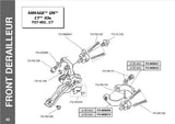 NOS/NIB Campagnolo Mirage QS #FD7-MI2B 10-speed braze-on Front Derailleur from the 2000s