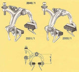 Campagnolo Record #2040/1 short reach single pivot brake calipers from the 1960s - 70s