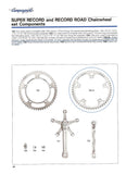 Campagnolo Super Record #753/A Chainring Set with 52/42 teeth and 144 BCD from the 1970s - 1980s