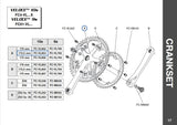 Campagnolo Veloce #FC-VL854 10-speed right Crank Arm with 172.5mm length from the 2000s