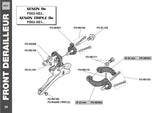 NOS/NIB Campagnolo Xenon #FD02-XE2F32 9-speed clamp-on Front Derailleur from the 2000s