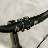 VeloOrange Threadless Stem, 17 Degree, 31.8mm Clamp, Black and Silver