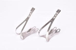 Shimano chromed steel aero Pedal Toe Clip set in size L