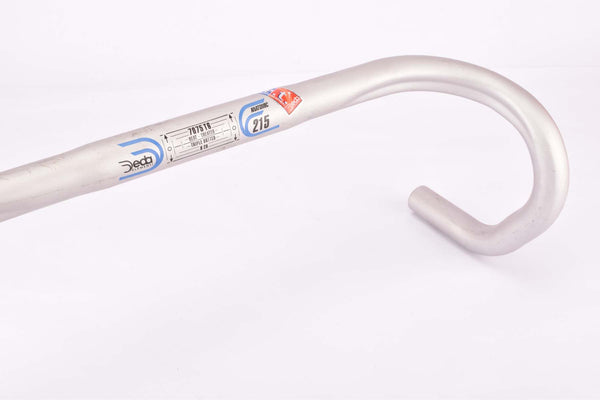 NOS Silver Deda Anatomic 215 tripple Butted double grooved ergonomical Handlebar in size 42cm (c-c) and 26.0mm clamp size from the 1990s