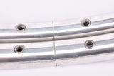 NOS Rigida silver polished Clincher Rim Set in 28"/622-13mm (700C) with 36 holes from the 1980s - 1990s