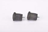 Black adjustable / Expandable rubber  handlebar end plugs to screw on from the 1960s