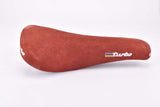 NOS/NIB suede rust red Selle Italia Turbo Saddle from 1985