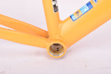 Yellow BTVS Batavus C´Light Cromoly Criterium TIG welded aero vintage steel road bike frame set in 57.5 cm (c-t) / 52.5 cm (c-c) with CrMo tubing from 1998