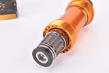 NOS/NIB Stronglight Max #MB602 orange anodized sealed cartridge Bottom Bracket with splined axle in 113mm and english thread