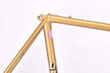 Golden L´Expres vintage steel road bike frame set set in 57.5 cm (c-t) / 56.5 cm (c-c) with Ishiwata 022 tubing and Shimano dropouts from the 1970s ~ 1980s