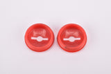 NOS Sugino Red Plastic Crank Dust Caps from the 1960s - 1970s