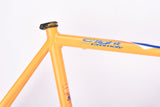 Yellow BTVS Batavus C´Light Cromoly Criterium TIG welded aero vintage steel road bike frame set in 57.5 cm (c-t) / 52.5 cm (c-c) with CrMo tubing from 1998
