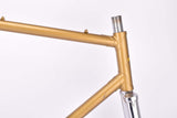 Golden L´Expres vintage steel road bike frame set set in 57.5 cm (c-t) / 56.5 cm (c-c) with Ishiwata 022 tubing and Shimano dropouts from the 1970s ~ 1980s