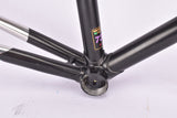 Ice Black Gazelle Gold Line Racing Exception frame set in 61 cm (c-t) / 59.5 cm (c-c) with combination of oversized Reynolds 731 OS Race and stainless steel tubing and straight carbon fork by Time  from 1998