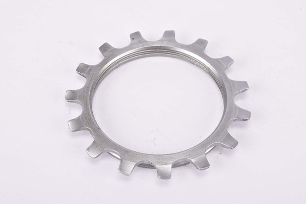 NOS Shimano 600 / 600 New EX Uniglide stain silver Cog (#BC47), freewheel sprocket with 15 teeth  from the 1970s - 1980s