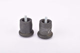 Black adjustable / Expandable rubber  handlebar end plugs to screw on from the 1960s