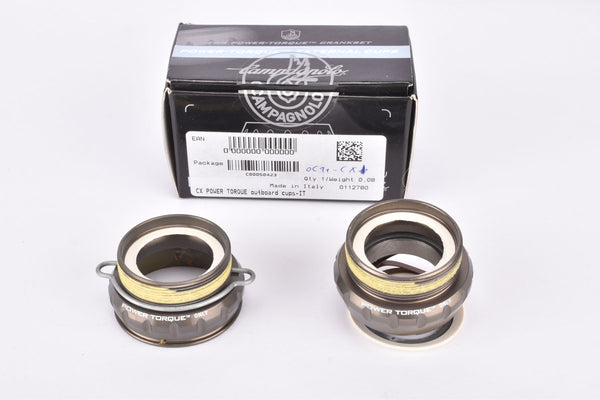 NOS/NIB Campagnolo #OC11-CXI CX Power-Torque Outboard Bottom Bracket Cups with italian thread