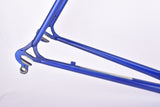 Dark Blue and champagne (Baikalblauw) Gazelle Champion Mondial A-Frame (AB-Frame) vintage road bike steel frame set in 60 cm (c-t) / 58 cm (c-c) with Reynolds 531 tubing and Campagnolo dropouts from ~1979